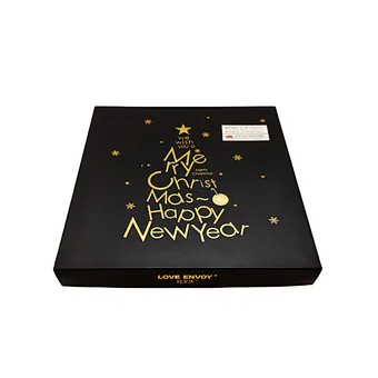 Chocolate Wrapping Customized Gift Box Gold Foil Paper Box